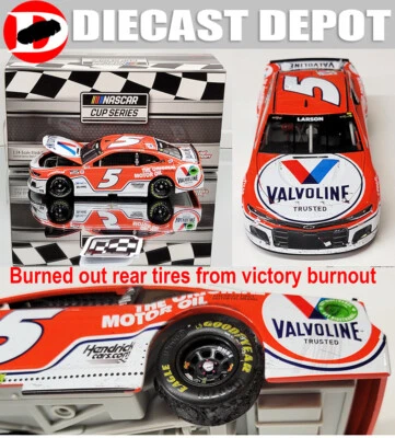 KYLE LARSON 2021 NASHVILLE WIN RACED 版本 VALVOLINE 1/24 动作  — 第 1/4 张图片