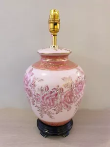 Hand painted Oriental Wine Vase Table Lamp 3348 Pink - Picture 1 of 1