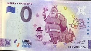 BILLET 0 EURO MERRY CHRISTMAS JOYEUX NOEL ITALIE 2023 NUMERO DIVERS