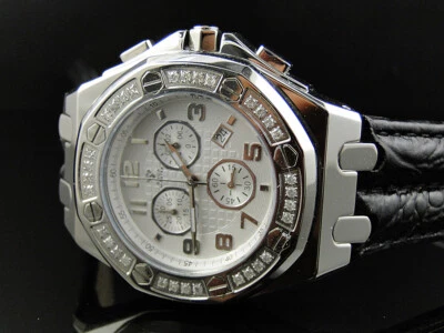 Новые мужские часы Aqua Master Jojino Joe Rodeo восьмиугольник 45 мм бриллиант W #325 1,5 карата - Изображение 1 из 4