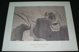 1999 Sesso Toyo Three Sages And Lotuses Poster 16x20" MFA Boston Sesshu Toyo - Picture 1 of 12