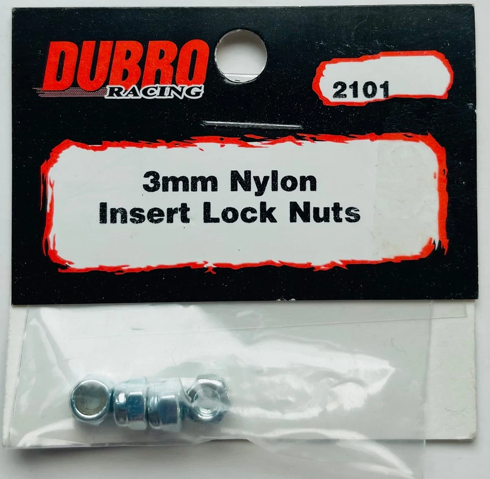 Du-Bro 3mm Nylon Insert Lock Nuts (4 pcs) #2101 - Image 1 of 1