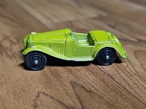 Tootsie Toy MG Coupe Metal Toy Car Chartreuse Green Tootsietoy Vintage - Picture 1 of 4