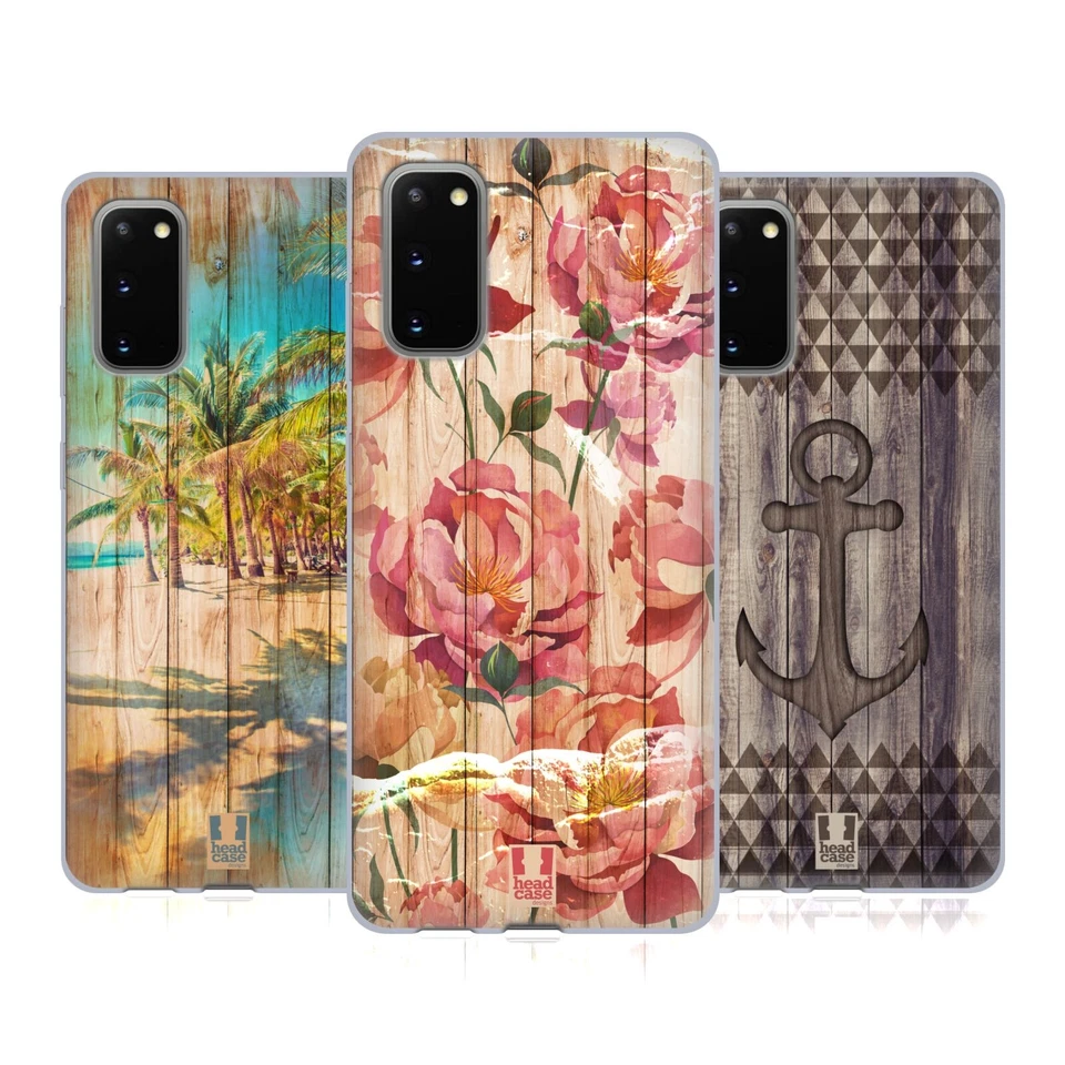 FUNDA DE GEL SUAVE HEAD CASE DESIGNS MEZCLA IMPRESIONES EN MADERA PARA TELÉFONOS SAMSUNG 1 Foto 1 de 4