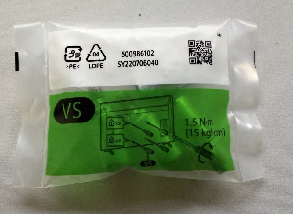 Sony Wall Screws 500986102 Sy201202021