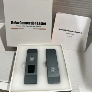 Braidol TR50 Wireless HDMI Transmitter & Receiver Wireless Extender Plug & Play - Bild 1 von 4