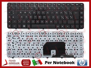 TASTIERA KEYBOARD NERA ITALIANA PER Notebook HP 597635-061 - Zdjęcie 1 z 1