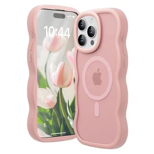 For iPhone 16 Pro Max 15 14 1312 Curly Clear Magsafe Shockproof TPU Bumper Cover - Picture 1 of 21
