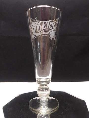 Philadelphia 76ers NBA Basketball Stem Pilsner Beer Glass Cover