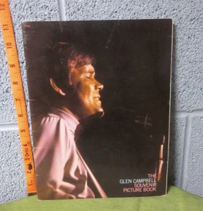 GLEN CAMPBELL color photos Souvenir Picture Book tour program 1970 country music - Picture 1 of 4