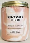 BATH AND BODY WORKS / WHITE BARN SINGLE WICK CANDLE - SUN-WASHED CITRUS - 7OZ 