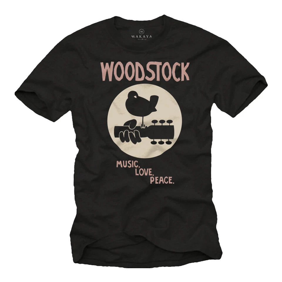 Woodstock Camiseta Hombre Años 60 70 Música Regalos Hombre Vintage Motivo Retro - Imagen 1 de 1