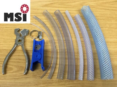 PVC Schlauch + Gewebeschlauch Druckluftschlauch Wasserschlauch klar transparent - Bild 1 von 4