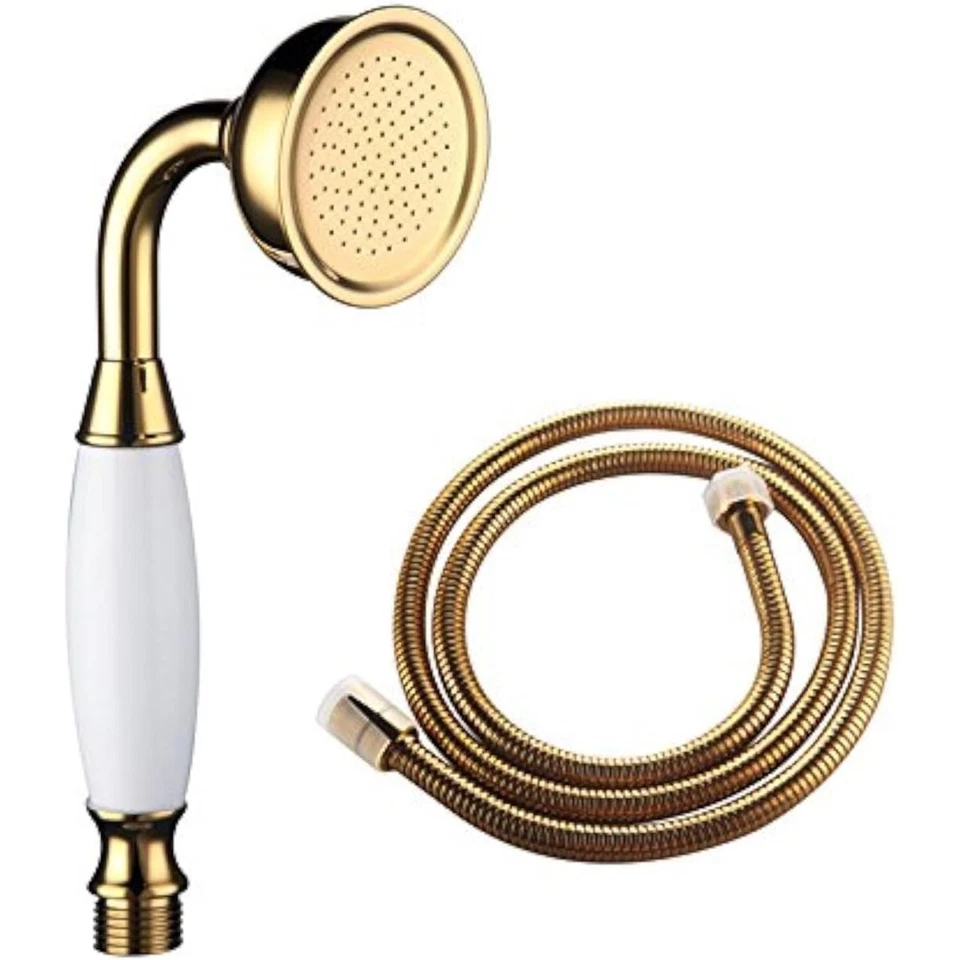Duschkopf Traditioneller viktorianischer Stil goldener Handduschsprühmaschine un - Bild 1 von 4