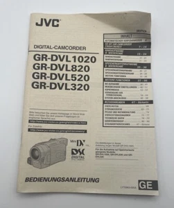 JVC GR-DVL1020 DVL820 DVL520 DVL320 BEDIENUNGSANLEITUNG BUCH ANLEITUNG - Bild 1 von 2
