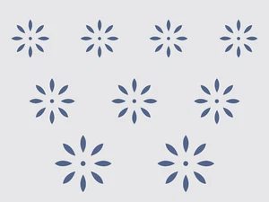 Plantilla Joanie Motivo Flor Colonial Arte Popular País Francés Suelo Paño Letreros - Imagen 1 de 12