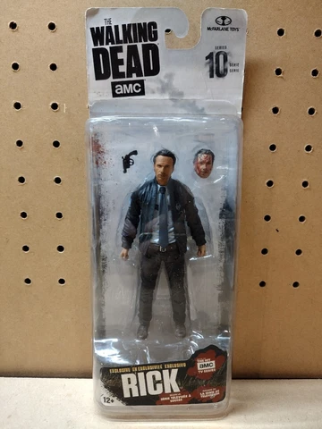 The Walking Dead Action Figure Exclusive Rick Grimes Series 10 McFarlane Sealed Cover