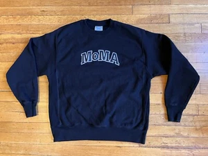 MoMA Champion Reverse Weave Sweatshirt Men’s Large Black Museum Of Modern Art - Picture 1 of 12