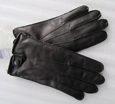 UGG Mens Metisse Tabbed Vent Tech Leather Gloves Black Size Large Winter Driving