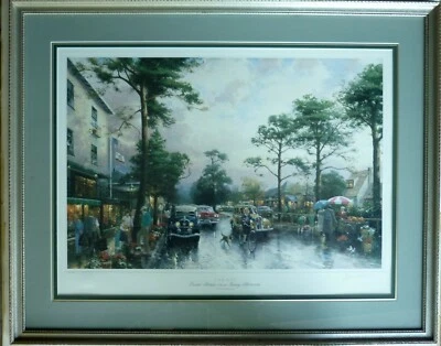 Thomas Kinkade "Carmel Ocean Avenue on a Rainy Afternoon" литография S/N - Изображение 1 из 4
