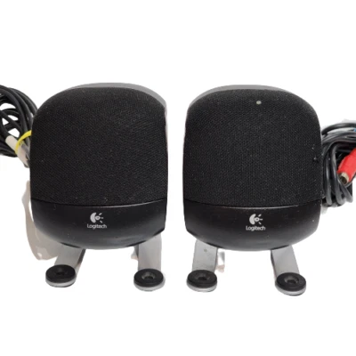 Logitech Z-640 Computer Satelliten Lautsprecher rot/weiß Kabel getestet - Bild 1 von 4