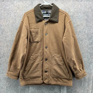Dri Duck Jacket Mens Medium Khaki Flex Barn Coat Lined Chore Hunting DDX Utility - Picture 1 of 12