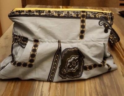 Bolso sin asas de viaje con tema de diseño Boho India azul amarillo muñeca cosméticos Foto 1 de 4