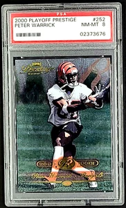 2000 Playoff Prestige #252 Peter Warrick RC Rookie /2500 PSA 8 *Only 14 Higher* - Picture 1 of 12