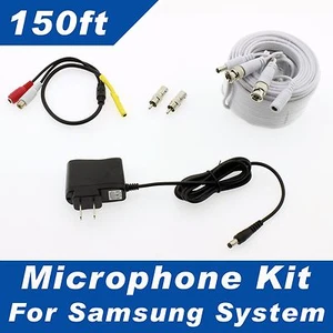 150ft Samsung Überwachungssicherheitssystem Mikrofon Kit SDS-P5122, SDS-P5102 - Bild 1 von 8