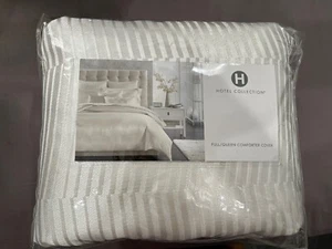 Hotel Collection Channels Internal Ties Zipper Close Full/Queen Comforter Cover - Picture 1 of 3