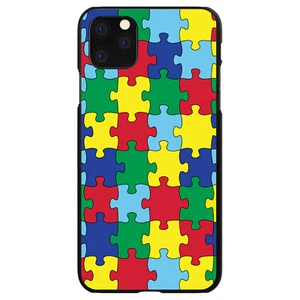 Funda rígida para iPhone/Samsung Galaxy pieza rompecabezas de color primario autismo - Imagen 1 de 39