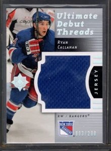 2007-08 UD Upper Deck Ultimate Debut Threads Ryan Callahan /200 Rookie Jersey - Picture 1 of 2