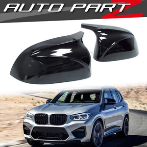 Schwarz Spiegelkappen Außenspiegel für BMW X3 G01 G08 X5 G05 X6 G06 X4 G02 X7 - Bild 1 von 10