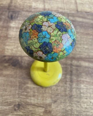 Vintage Art Deco Hand Painted Wooden Hat/Wig Stand c.1930’s - Image 1 of 4