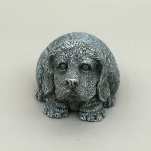 Pequeña estatuilla de cerámica para perro cachorro gris 1,5 pulgadas de alto - Imagen 1 de 16