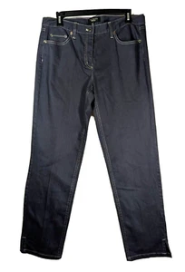 Jeans Talbots donna taglia 10 elasticizzato vita media gamba dritta sfiato punto contrasto - Foto 1 di 8