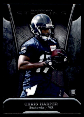 2013 Bowman Sterling Chris Harper    RC #18 Seattle Seahawks - Image 1 of 2