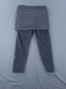 Lululemon Skort Womens 6 Gray Leggings Yin To You Crop Skirt Athleisure Yoga - Picture 1 of 11