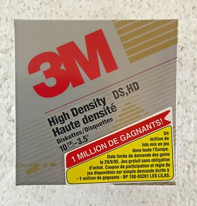 Lot de 10 disquettes 3.5 DS,HD 2.0MB - 3M (en boite neuve & scellée) - Photo 1/6