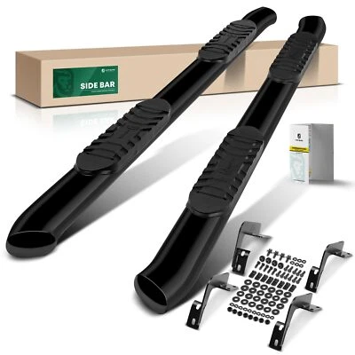 Barras de peldaños laterales de acero ovaladas de 5 pulgadas para Ford F-250 F-350 Super Duty 1999-2016 Foto 1 de 4