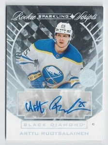 2021-22 Black Diamond Rookie Sparkling Scripts Autograph Arttu Ruotsalainen /25 - Picture 1 of 1