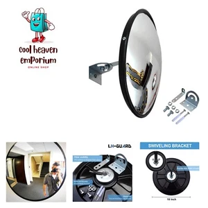 Convex Mirror - 18" Security Mirror for Business, Garage, Warehouse, Office. ... - Picture 1 of 8
