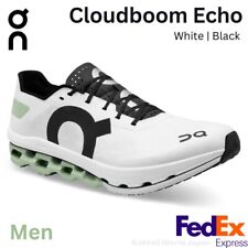 On Men's Shoes Cloudboom Echo White | Black 57.98995 Carbon Speedboard NEW!
