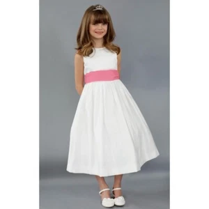 US ANGELS Satin Fit & Flare Girls Dress - Picture 1 of 9
