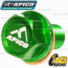 Apico Green Magnetic Sump Drain Bolt Plug M10x15mmx1.5 For Kawasaki Kx 250F 2018