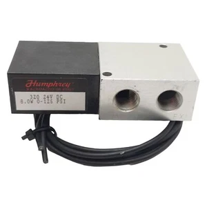 Humphrey 32024VDC Solenoid Valve, 2-Way, 0-125psi, 1/4in NPSF, 24VDC Coil - Picture 1 of 5