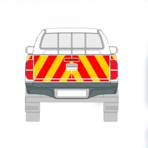 Toyota Hilux MK5 N70 Pickup 05-15 CHEVRON KIT FULL ENGINEERING GRADE REFLECTIVE - Picture 1 of 3