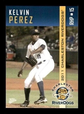 2011 Multi-ad Charleston Riverdogs  Kelvin Perez BXCP05 - Image 1 of 2