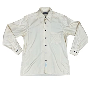 Camisa De Colección Años 70 Marfil Christian Dior Disco Manga Larga Talla 16 (32-33) - Imagen 1 de 16