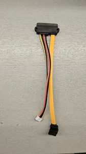 SATA 22 Pin 7+15 Combo Cable HDD Hard Drive Data 4 Pin Power Supply Adapter - Picture 1 of 3